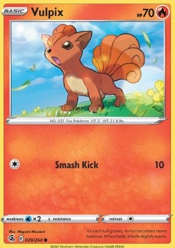 Vulpix⁣ - Fusion Strike⁣ (Common)⁣ [029]