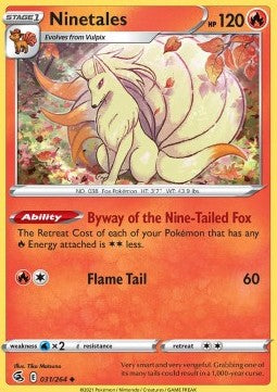 Ninetales⁣ - Fusion Strike⁣ (Uncommon)⁣ [031]