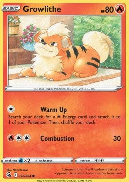 Growlithe⁣ - Fusion Strike⁣ (Common)⁣ [032]