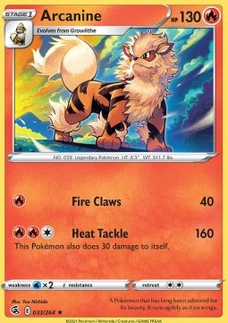 Arcanine - Fusion Strike (Rare) [FST-033]