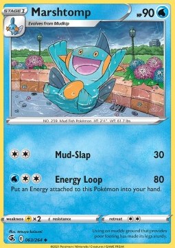 Marshtomp⁣ - Fusion Strike⁣ (Uncommon)⁣ [063]