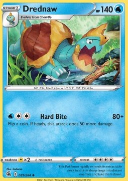 Drednaw⁣ - Fusion Strike⁣ (Uncommon)⁣ [081]
