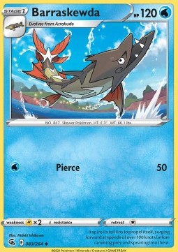 Barraskewda⁣ - Fusion Strike⁣ (Uncommon)⁣ [083]