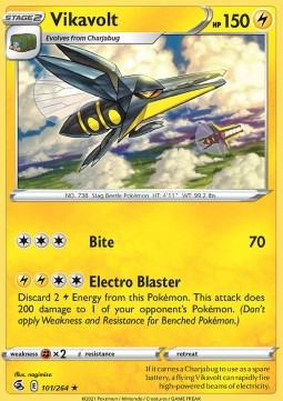 Vikavolt⁣ - Fusion Strike⁣ (Rare)⁣ [101]