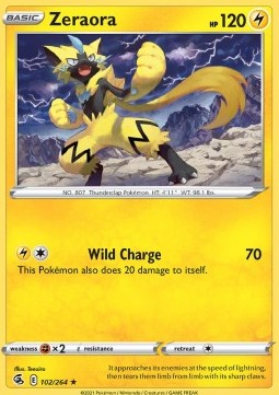 Zeraora⁣ - Fusion Strike⁣ (Rare)⁣ [102]