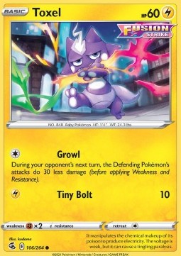 Toxel⁣ - Fusion Strike⁣ (Common)⁣ [106]