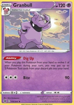 Granbull⁣ - Fusion Strike⁣ (Rare)⁣ [116]