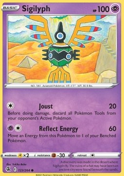 Sigilyph⁣ - Fusion Strike⁣ (Common)⁣ [123]