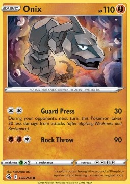 Onix⁣ - Fusion Strike⁣ (Common)⁣ [138]