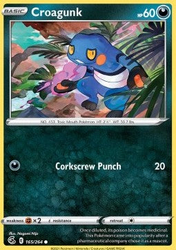 Croagunk⁣ - Fusion Strike⁣ (Common)⁣ [165]