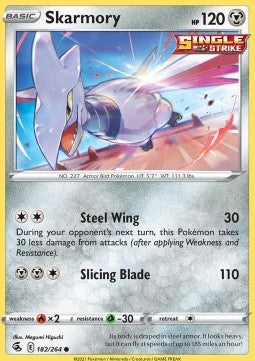 Skarmory⁣ - Fusion Strike⁣ (Common)⁣ [182]