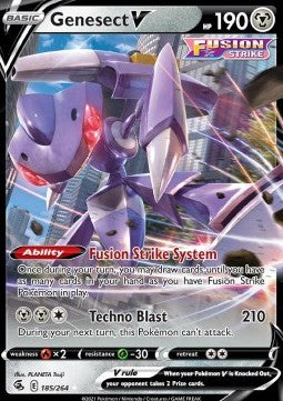 Genesect V⁣ - Fusion Strike⁣ (Ultra Rare)⁣ [185]
