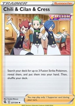Chili & Cilan & Cress⁣ - Fusion Strike⁣ (Uncommon)⁣ [227]