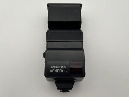 Pentax AF400FTZ analog flash unit attachable flash light