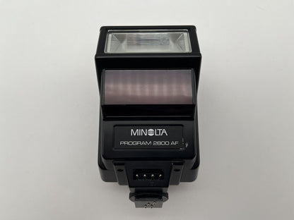 Minolta Program 2800 AF analog flash unit attachable flash light