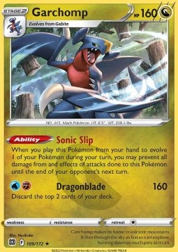 Garchomp⁣ - Brilliant Stars⁣ (Holo Rare)⁣ [109]