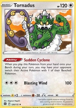 Tornadus⁣ - Brilliant Stars⁣ (Rare)⁣ [126]