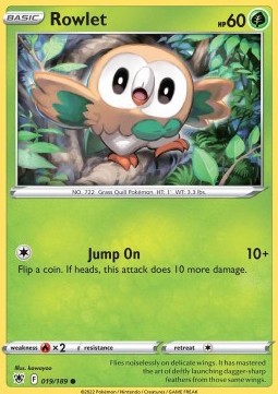 Rowlet⁣ - Astral Radiance⁣ (Common)⁣ [019]