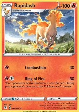Rapidash⁣ - Astral Radiance⁣ (Rare)⁣ [022]