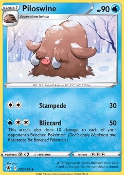 Piloswine⁣ - Astral Radiance⁣ (Uncommon)⁣ [032]