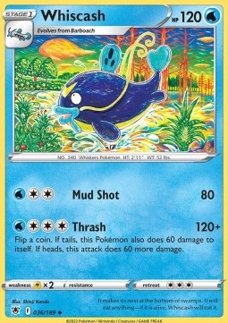 Whiscash⁣ - Astral Radiance⁣ (Uncommon)⁣ [036]