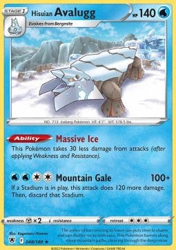 Hisuian Avalugg⁣ - Astral Radiance⁣ (Rare)⁣ [048]