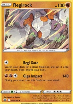 Regirock⁣ - Astral Radiance⁣ (Rare)⁣ [075]