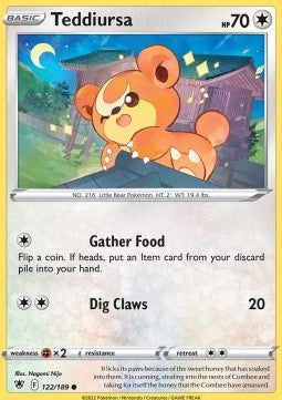 Teddiursa⁣ - Astral Radiance⁣ (Common)⁣ [122]
