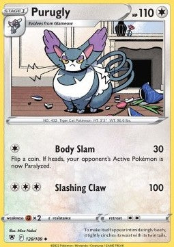 Purugly⁣ - Astral Radiance⁣ (Uncommon)⁣ [128]