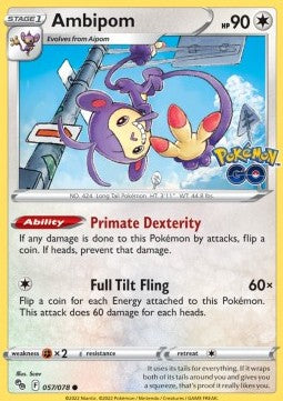 Ambipom⁣ - Pokémon GO⁣ (Common)⁣ [057]