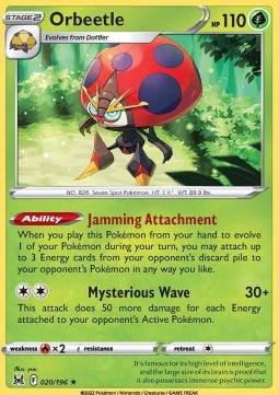 Orbeetle⁣ - Lost Origin⁣ (Holo Rare)⁣ [020]