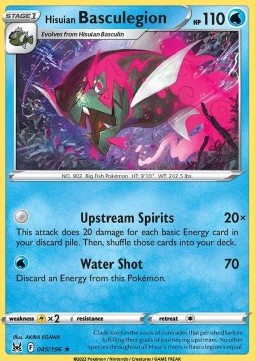 Hisuian Basculegion⁣ - Lost Origin⁣ (Holo Rare)⁣ [045]