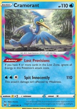 Cramorant⁣ - Lost Origin⁣ (Rare)⁣ [050]