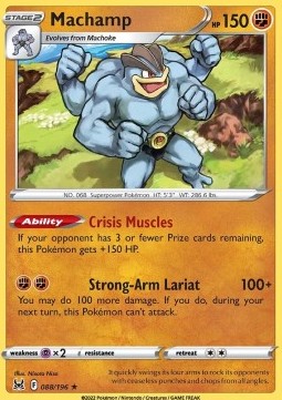 Machamp⁣ - Lost Origin⁣ (Holo Rare)⁣ [088]