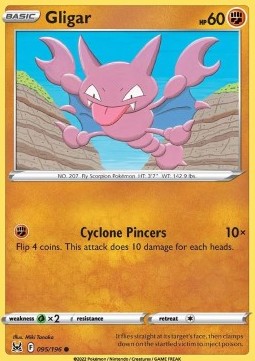 Gligar⁣ - Lost Origin⁣ (Common)⁣ [095]