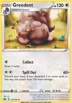 Greedent⁣ - Lost Origin⁣ (Rare)⁣ [151]