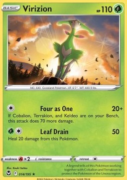 Virizion⁣ - Silver Tempest⁣ (Rare)⁣ [014]