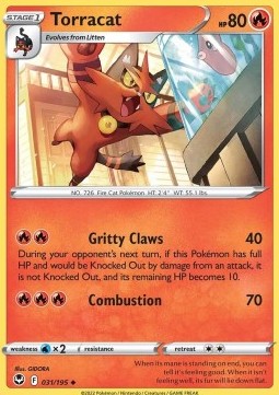 Torracat⁣ - Silver Tempest⁣ (Uncommon)⁣ [031]