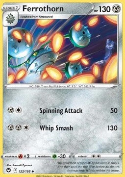 Ferrothorn⁣ - Silver Tempest⁣ (Uncommon)⁣ [122]
