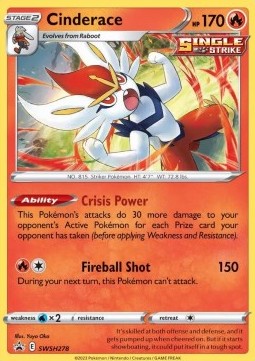 Cinderace⁣ - SWSH Black Star Promos⁣ (Promo)⁣ [278]