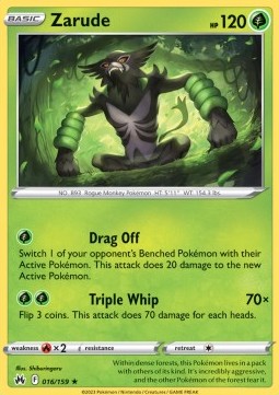 Zarude⁣ - Crown Zenith⁣ (Holo Rare)⁣ [016]