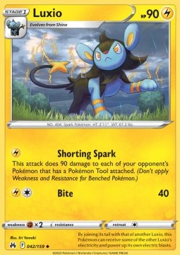 Luxio⁣ - Crown Zenith⁣ (Uncommon)⁣ [042]