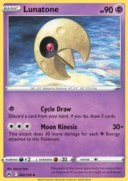 Lunatone⁣ - Crown Zenith⁣ (Uncommon)⁣ [062]