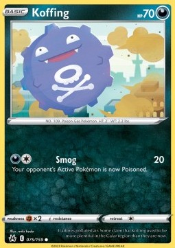 Koffing⁣ - Crown Zenith⁣ (Common)⁣ [075]