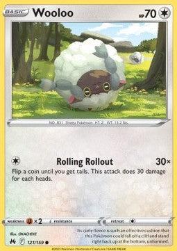 Wooloo⁣ - Crown Zenith⁣ (Common)⁣ [121]