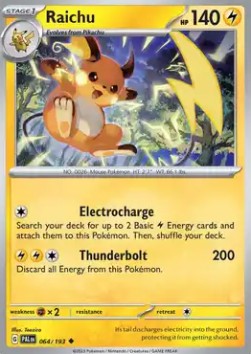 Raichu⁣ - Paldea Evolved⁣ (Uncommon)⁣ [064]