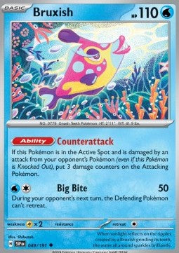 Bruxish⁣ - Surging Sparks⁣ (Uncommon)⁣ [049]