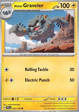Alolan Graveler⁣ - Journey Together⁣ (Common)⁣ [045]