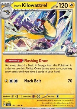 Iono's Kilowattrel⁣ - Journey Together⁣ (Rare)⁣ [055]