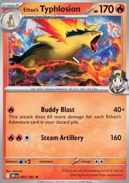 Ethan's Typhlosion⁣ - Destined Rivals⁣ (Rare)⁣ [034]